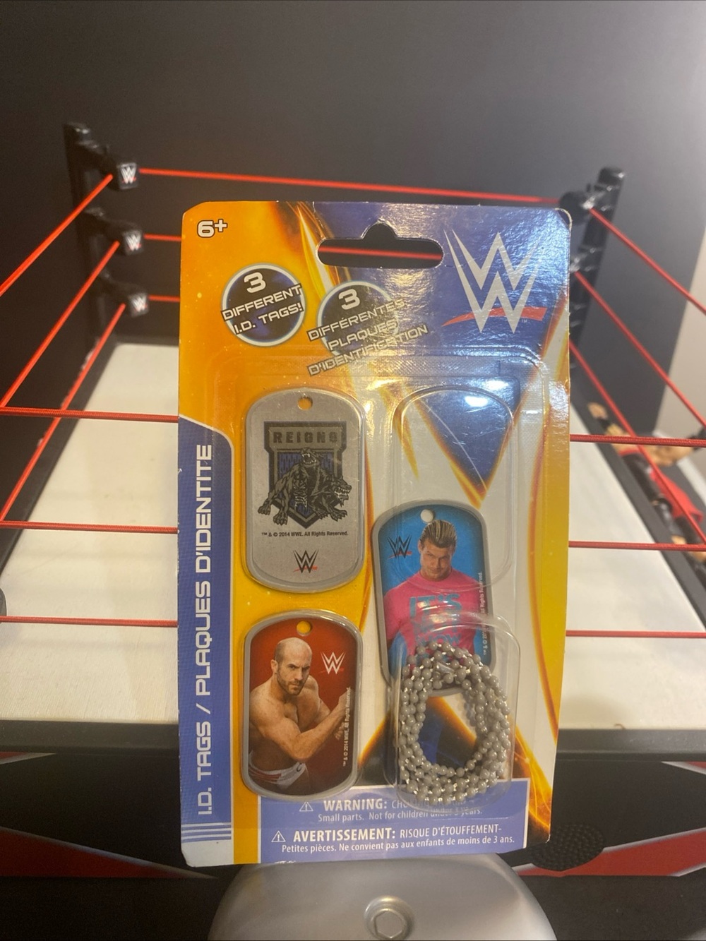Dolph Zigler Cesaro Roman Reigns WWE Id Dog Tags With Chain